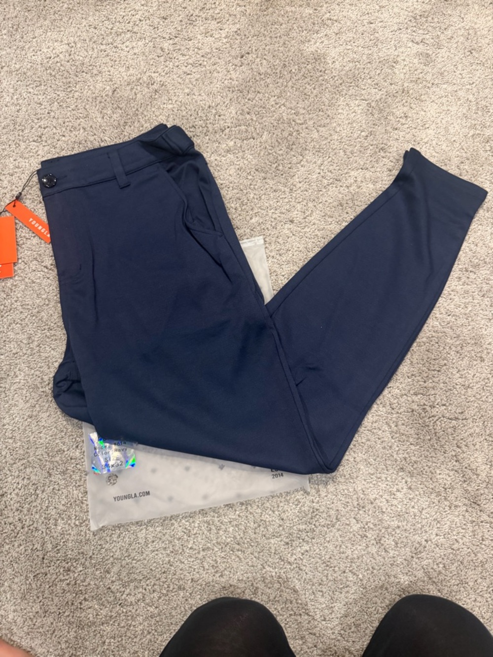 YoungLA Navy Blue Dapper Dress Pants